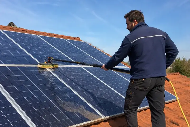 Nettoyage et entretien de panneaux solaires à Bordes